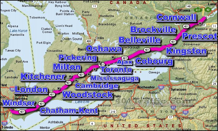 Highway 401 Traffic Conditions